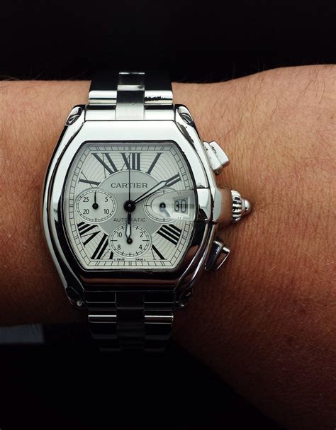 used cartier roadster chronograph|cartier roadster chronograph discontinued.